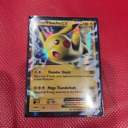 Pikachu EX Pokémon Card – Damaged / Creased – Local Pickup