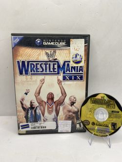 WWE WrestleMania XIX 19 Nintendo GameCube no Manual Kurt angle rock stone cold