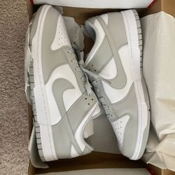 Nike dunk low grey fog Size 10.5