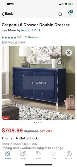 Selling my bedroom dressers 5 pieces all for $1500 obo no lowballers blue velvet wayfair