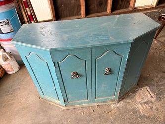 1970’s Blue Hexagonal Cabinet