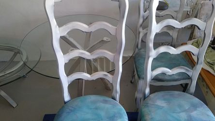 Dining Chairs all wood with cushions