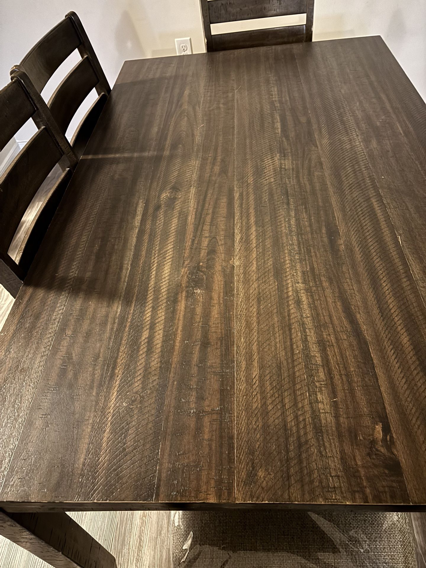 Ashley Furniture Rokane 7-Pcs Dining Table Set, Light Brown