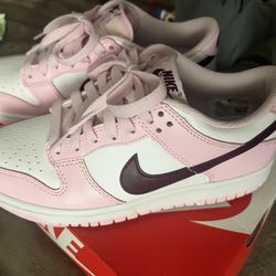 Nike Dunk Low Pink Foam Red White Size 5y