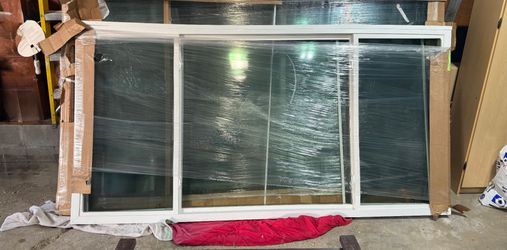 New 102 x 51.75  3 Slider vinyl window