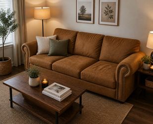 Leather love Seat couch  Needs To Go! Great condition and real leather