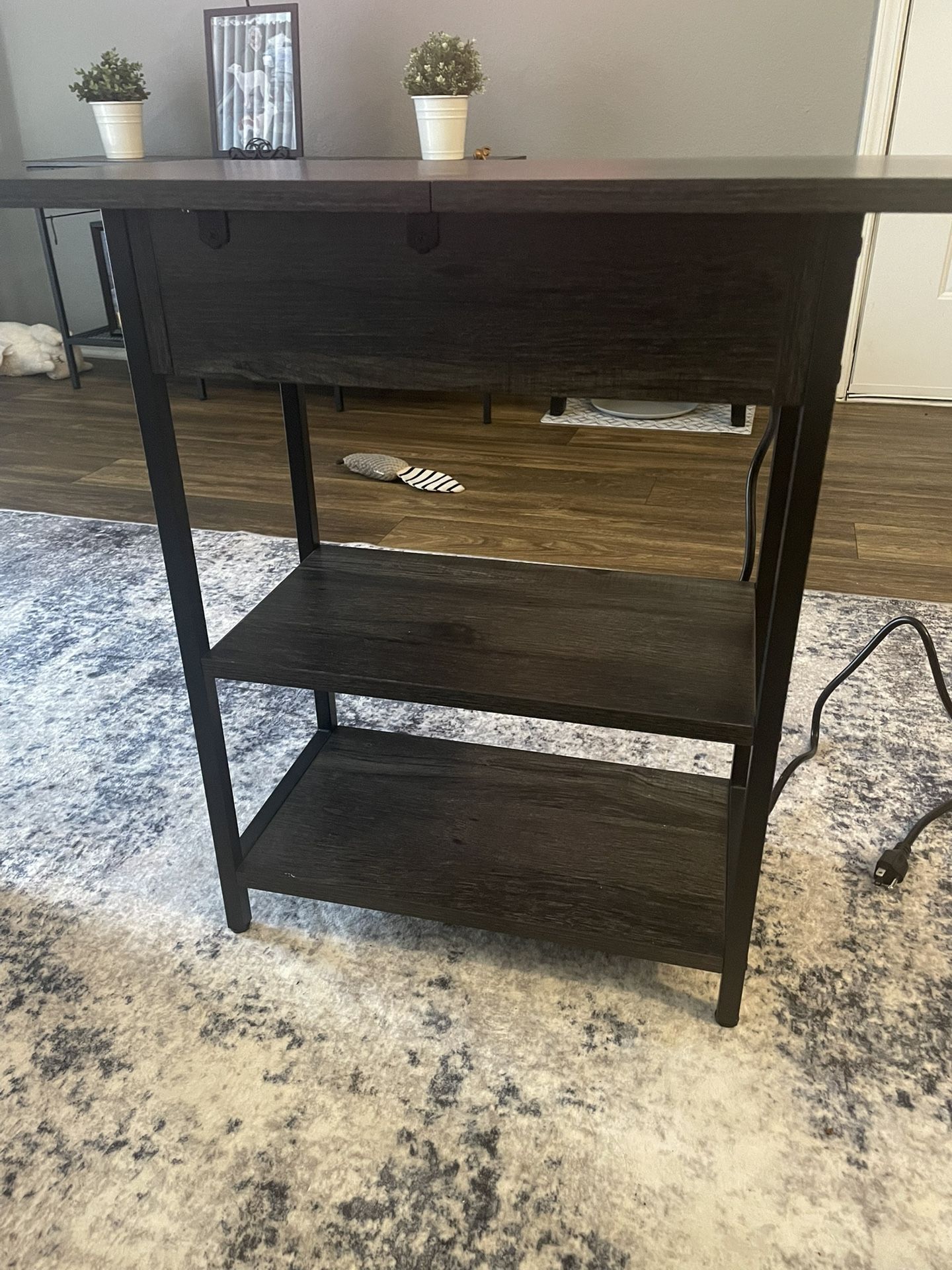 End Table With Charging Station