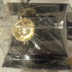 New Baseball card and ball display case w mirror