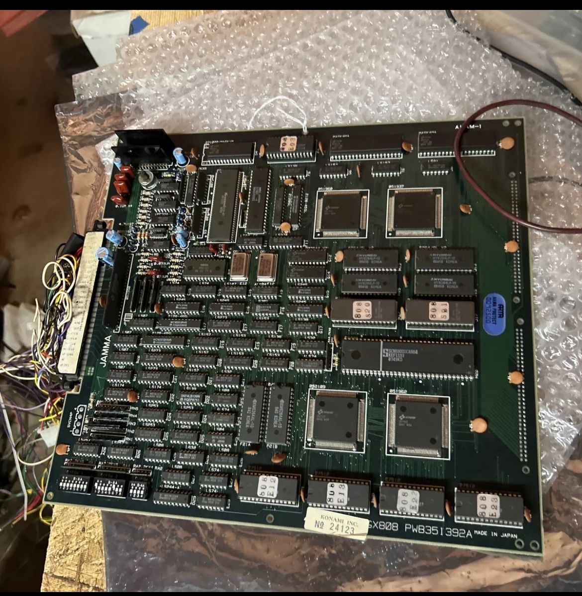 working vintage Missing In Action Konami JAMMA arcade video game board PCB C27