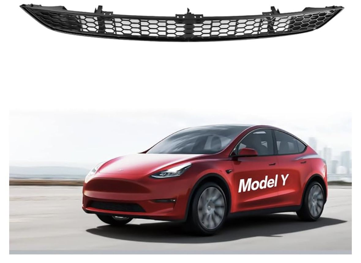 CHIYLE Tesla Model Y Front Grill Mesh Grille Grid Inserts [Upgrade Design]