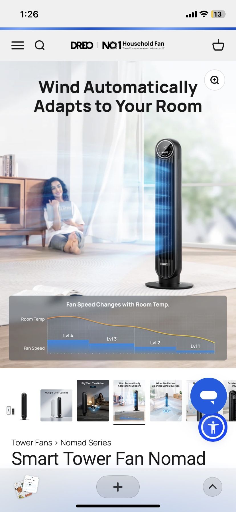 Dreo Tower Fan New