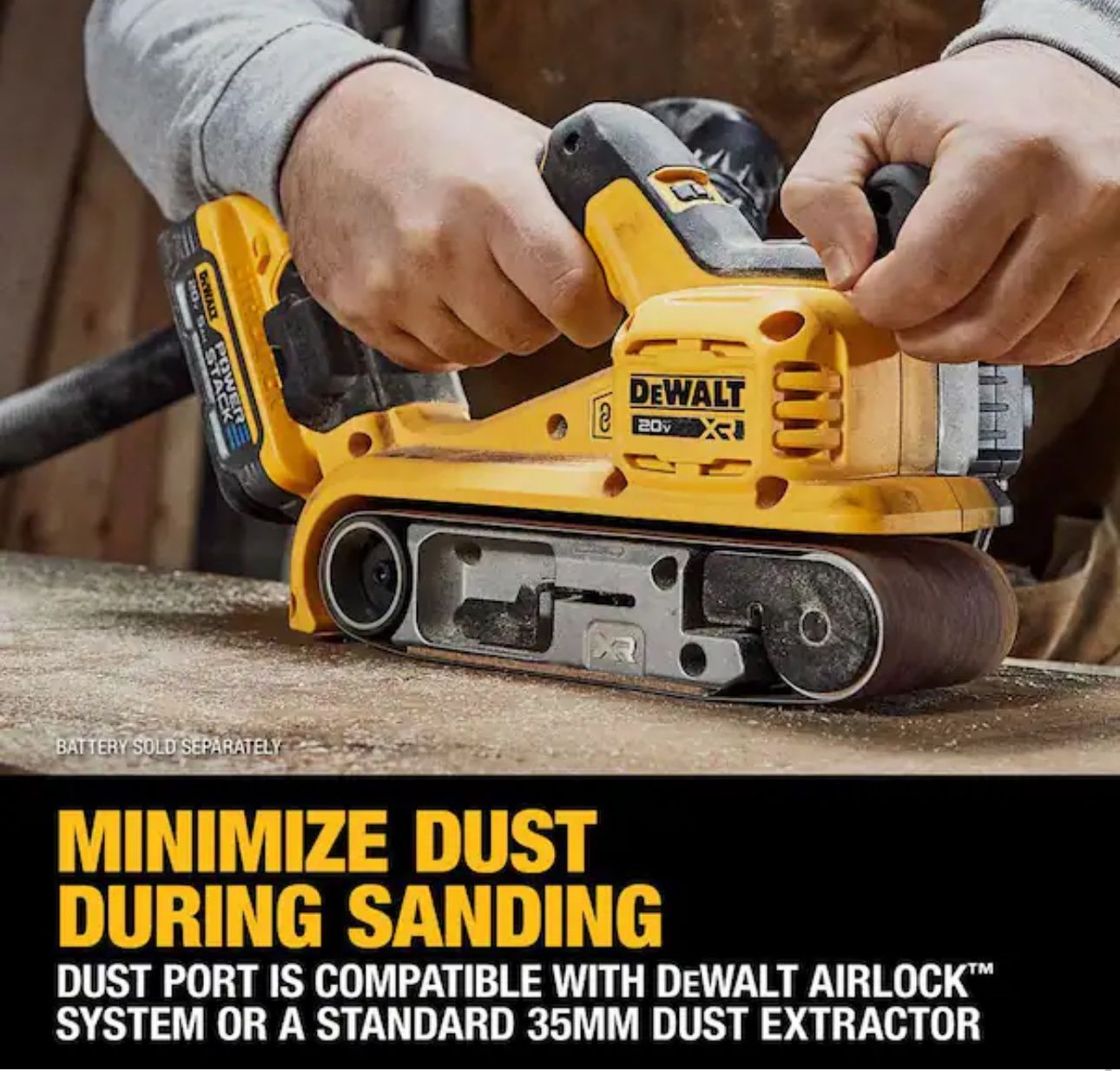 DEWALT 20-Volt Cordless Belt Sander (Tool-Only)
