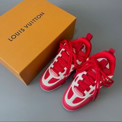 Red And White LV Skates Size 11