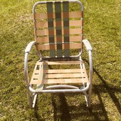 Vintage  Aluminum  Rocker  Great  Shape 