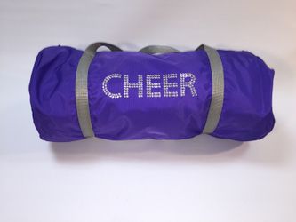 Purple duffle bag emellished