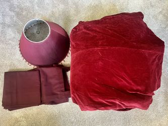 Pottery Barn Duvet Cover + Lampshade + Insert + Drapes