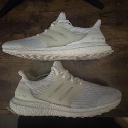 Adidas UltraBoost 3.0 Triple White Sz 11
