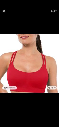 Brxl Red Sports Bra with Double Straps