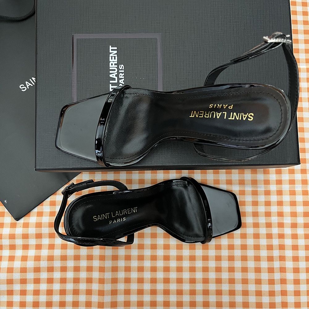 Gold And Black High Heels