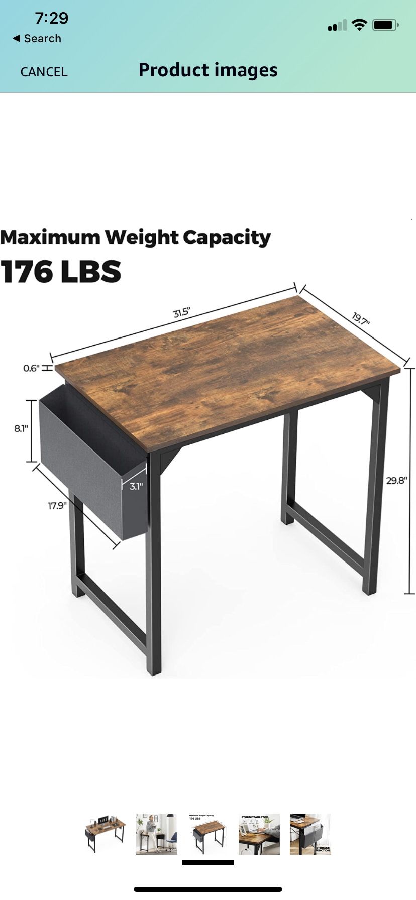 40 Inch Gaming Desk