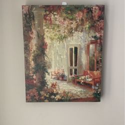 Canvas Painting Of Veranda