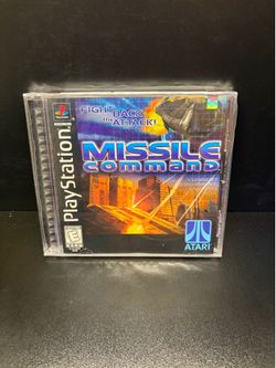 Missile Command, NEW Sealed, Black Label, (Sony PlayStation 1, 1999) Clean