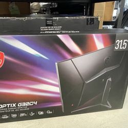 MSI Curved 32” Gaming Monitor 165hz, 1920x1080p Full HD, 1ms G32c4w