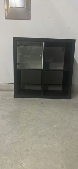 Black shelves