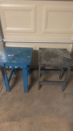 Heavy Duty Metal Shop Stands – Set of 2