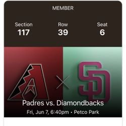 2 Padres Vs Diamondbacks Friday 06/07