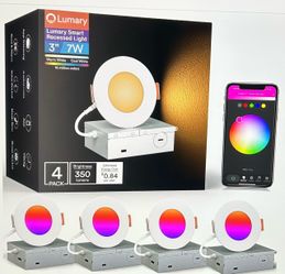 LUMARY 3” Smart Recessed Lights 8 Pack