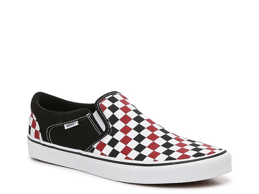 Vans Classic Slip on Men Low Casual Skate Style Shoes Canvas Checkers