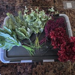 Fake Flowers And Greenery