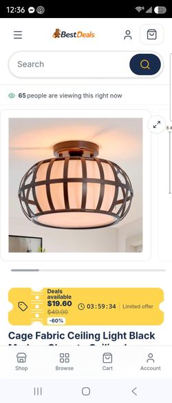 Flush mount ceiling light