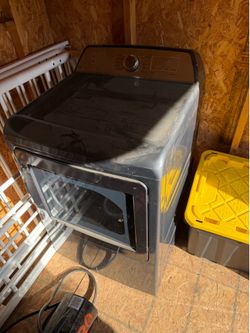 GE Profile electric washer and dryer