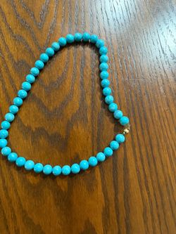 Torques necklace with real 14 k  clasp
