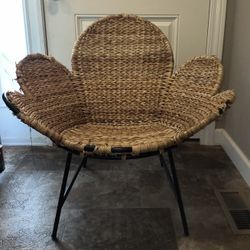 Beautiful Rattan Lotus Chair - Unique One Of A Kind