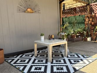 Vintage Tessellated Stone side Table in the Style of Maitland Smith.