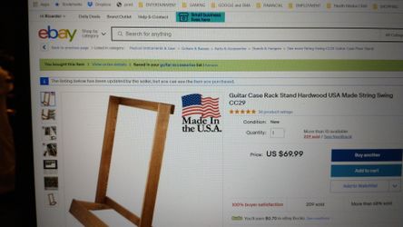 String Swing USA guitar case stand rack in the box, new