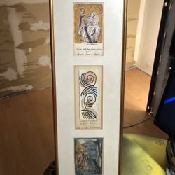 Louis Wolchonok American Artist Art Painting Mural Watercolor • Christmas Gift