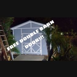 10x12x10 Storage Shed With Overhang