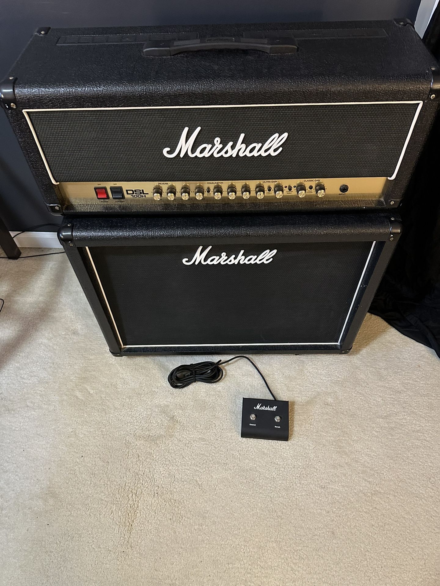 Marshall DSL100H / MX212 100W 2x12 All Tube Guitar Stack w/ Celestion