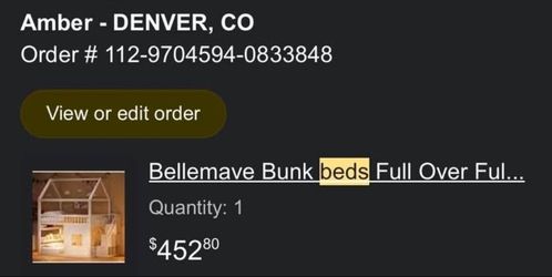 Bunk bed- full over full