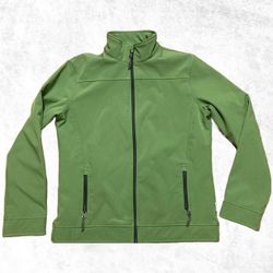 LANDWAY Softshell Fleece Lined Matrix Jacket Full Zip Womens L Triple Layer Bond