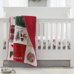 Pottery Barn Kids Larkin 4-in-1 Toddler Convertible Crib with Conversion Kit & Crib Mattress