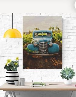 Vintage Picture With White Frame