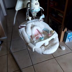 Work In Good Condition Baby Swing With New Battery