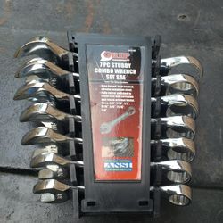 New Grip Stubby 7 Piece SAE  Wrench Set.