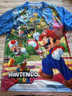 Super Nintendo World Universal Studios Hollywood All Over Print Shirt