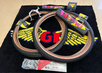 GT Dyno Bmx 20" Black &Tan Tires Old School